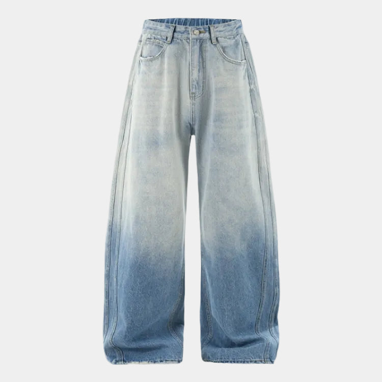 DCRB White Washed Baggy Denim Jeans