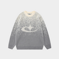 Stellar Splash Knitted Sweater - Black