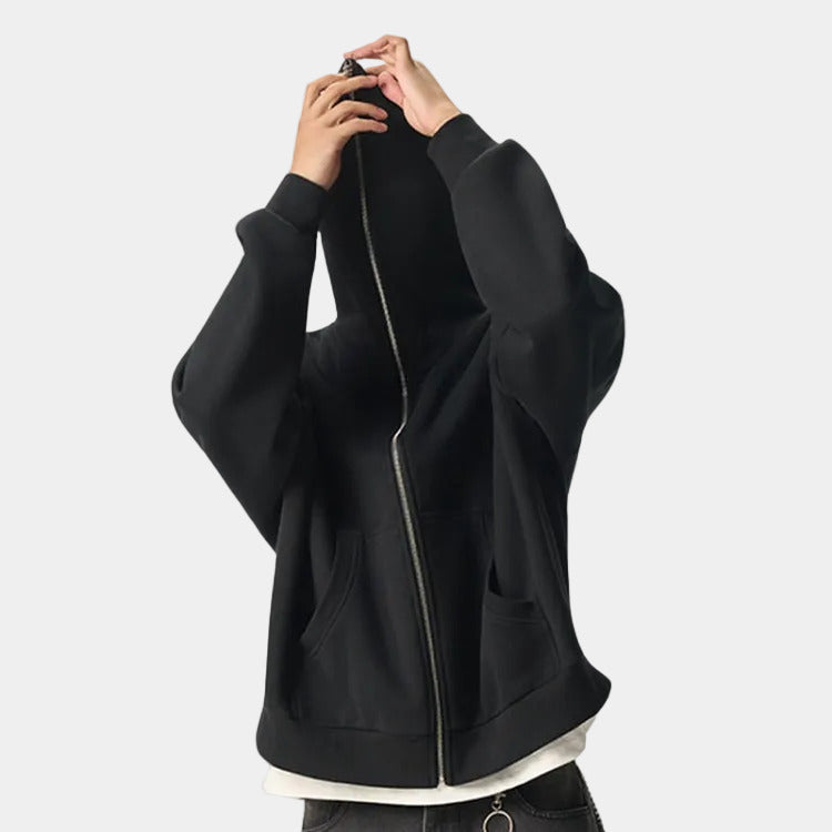 Black Graphic Full Zip