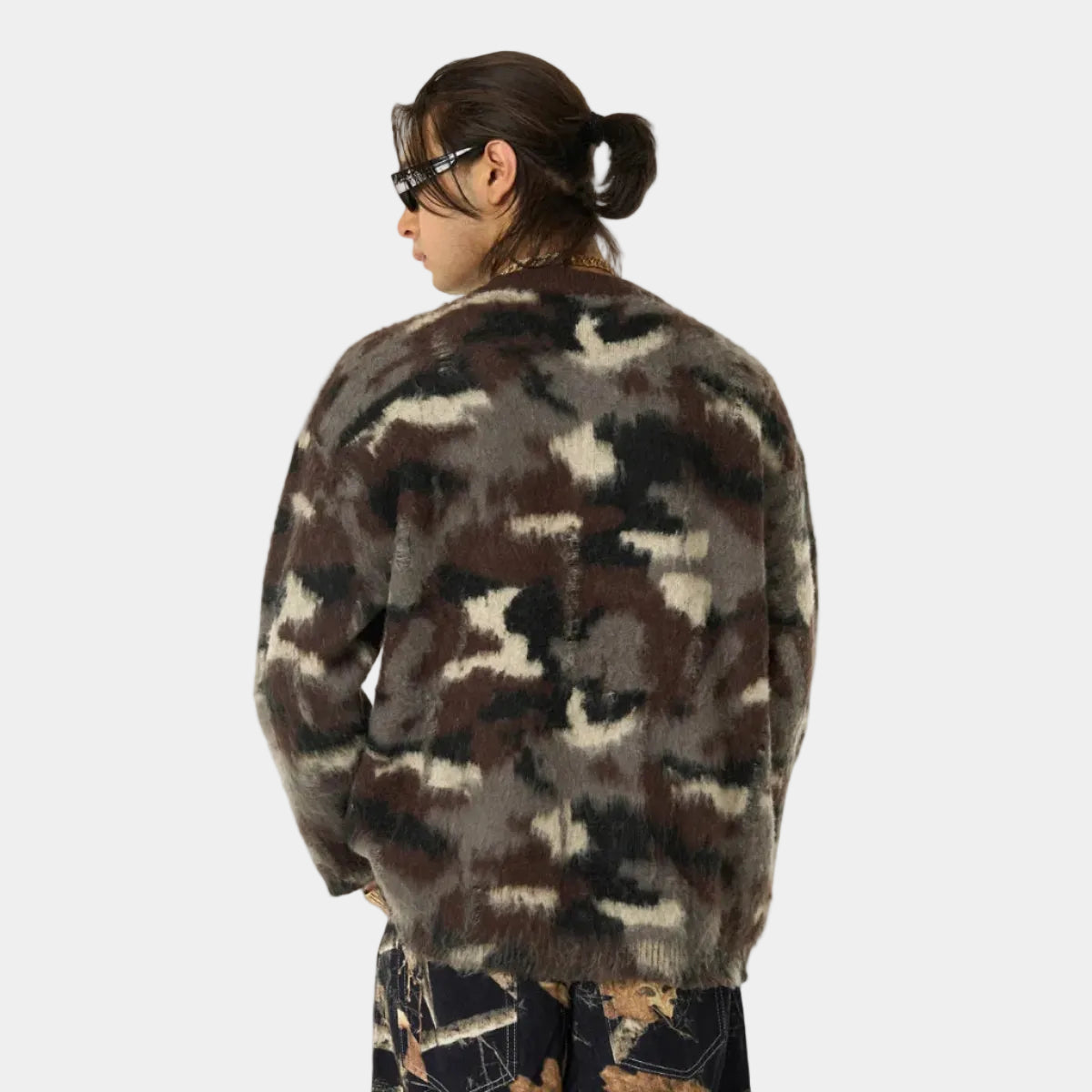 Street Camouflage Crew Neck Sweater