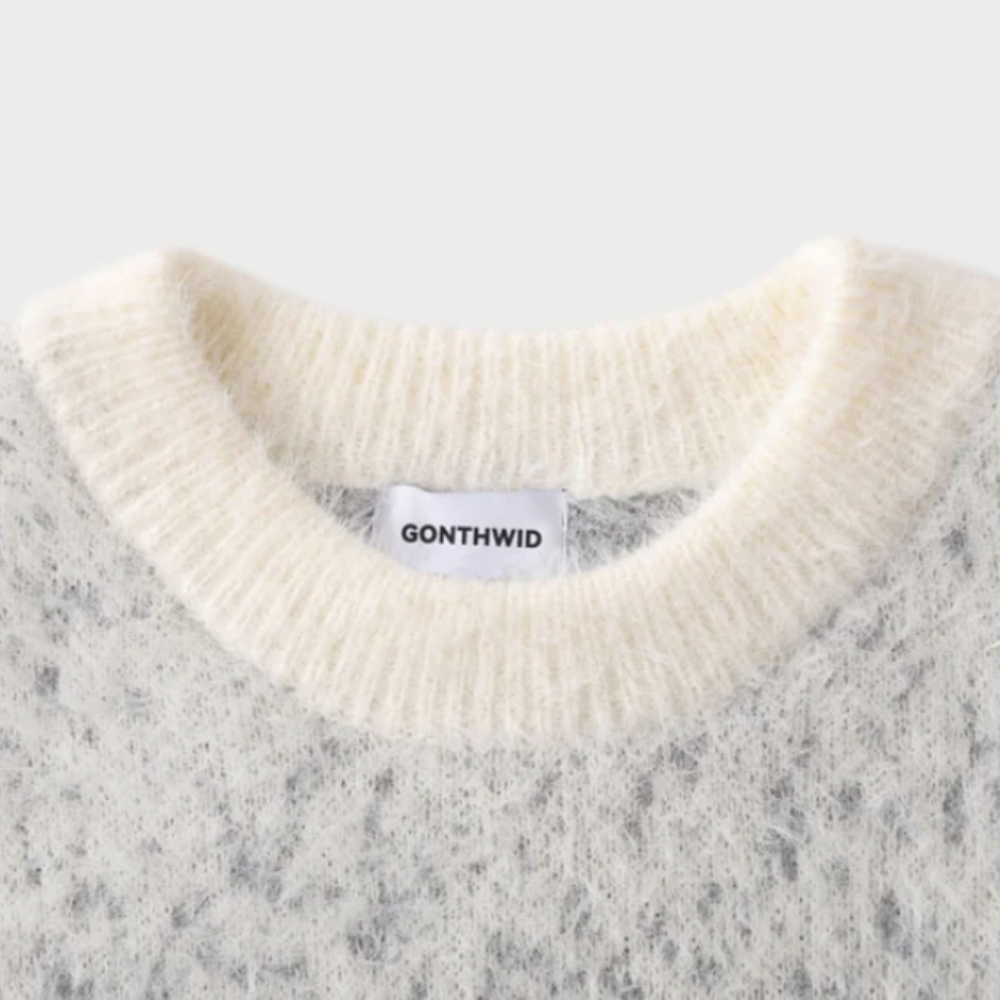 Stellar Splash Knitted Sweater - Black