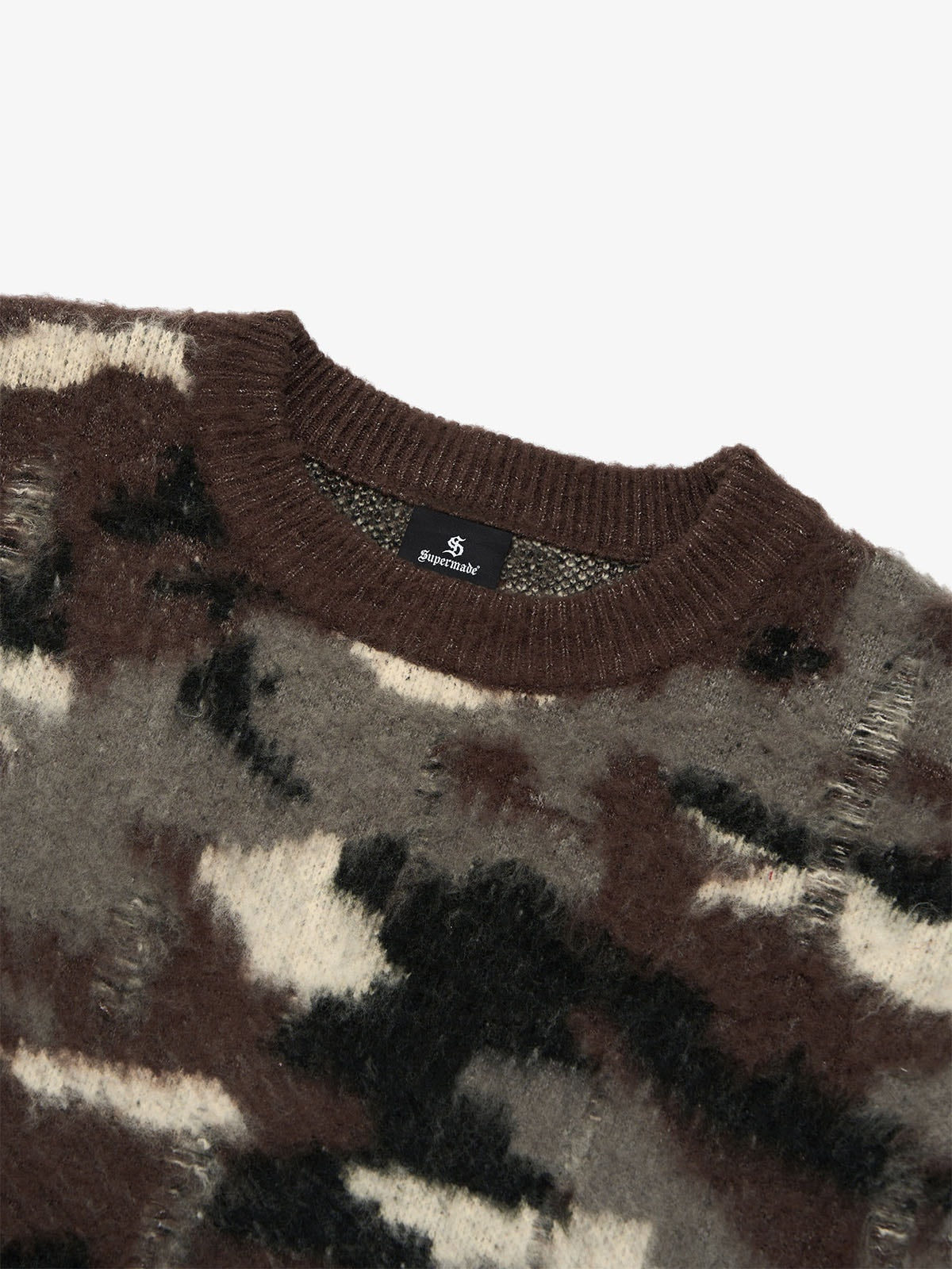 Street Camouflage Crew Neck Sweater