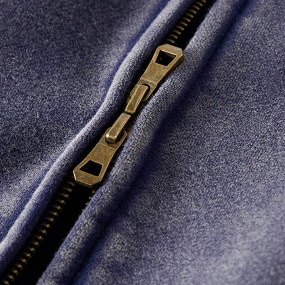 Heavyweight Zipped Hoodie - Red